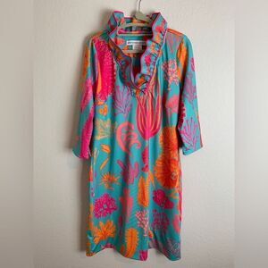 Gretchen Scott Colorful Long Sleeve Dress